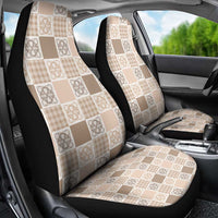 Hawaiian Palaka Quilt Pattern Car Seat Cover Hawaii Culture Tropical Flowers Mix - Polynesian Pride