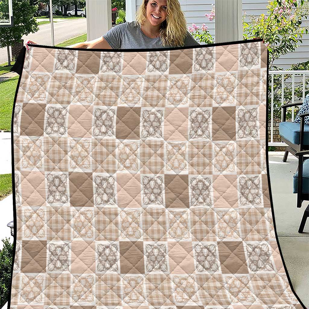 Hawaiian Palaka Quilt Pattern Quilt Hawaii Culture Tropical Flowers Mix - Polynesian Pride