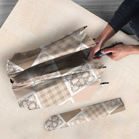 Hawaiian Palaka Quilt Pattern Umbrella Hawaii Culture Tropical Flowers Mix - Polynesian Pride