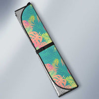 Seamless Hawaiian Quilt Pattern Auto Sun Shade Hawaii Culture Palm Leaf Tropical - Polynesian Pride