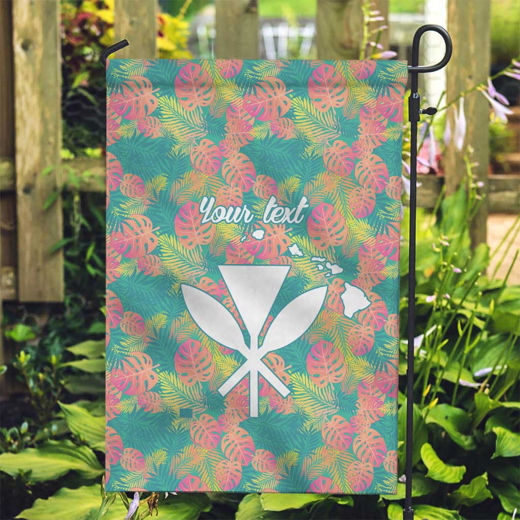 Seamless Hawaiian Quilt Pattern Garden Flag Hawaii Culture Palm Leaf Tropical - Polynesian Pride