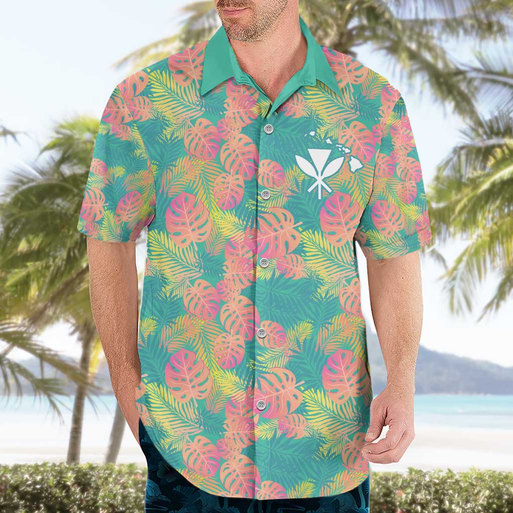 Seamless Hawaiian Quilt Pattern Hawaiian Shirt Hawaii Culture Palm Leaf Tropical - Polynesian Pride