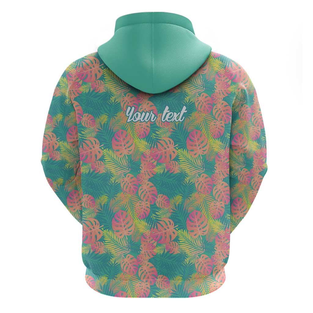 Seamless Hawaiian Quilt Pattern Hoodie Hawaii Culture Palm Leaf Tropical - Polynesian Pride