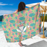 Seamless Hawaiian Quilt Pattern Sarong Hawaii Culture Palm Leaf Tropical - Polynesian Pride
