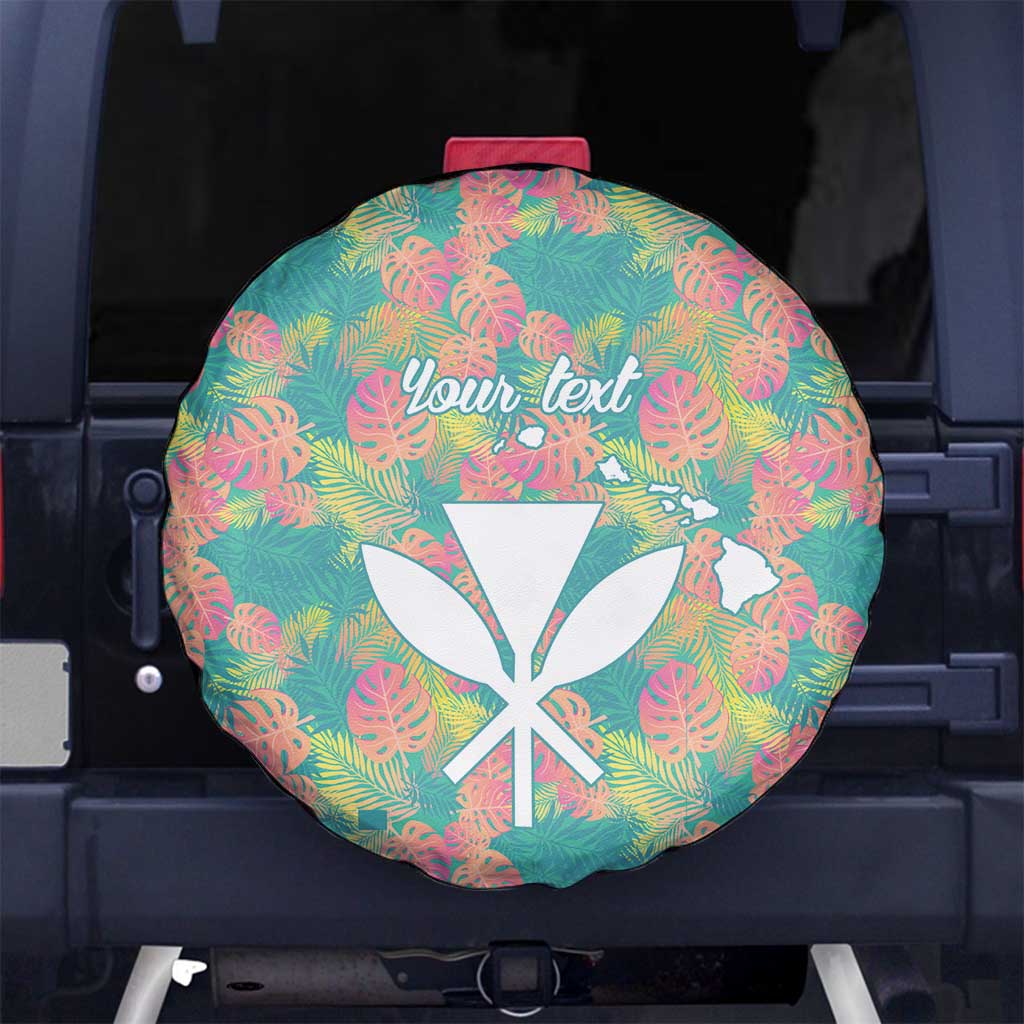 Seamless Hawaiian Quilt Pattern Spare Tire Cover Hawaii Culture Palm Leaf Tropical - Polynesian Pride