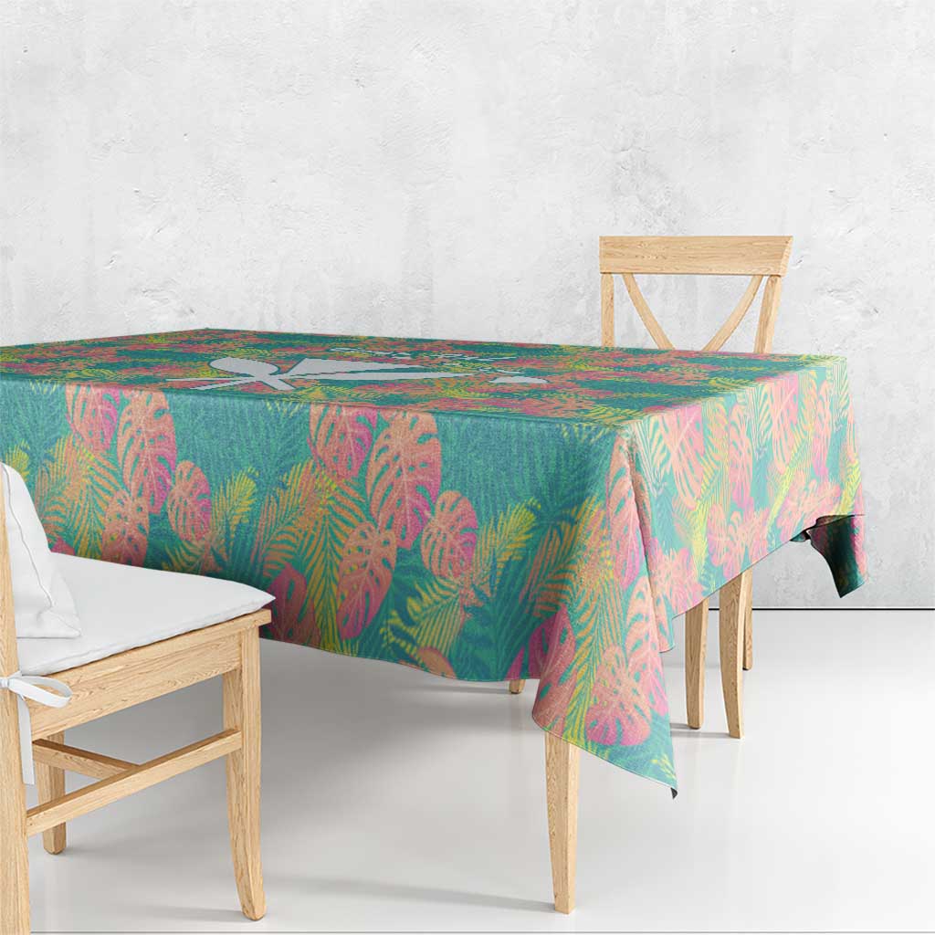 Seamless Hawaiian Quilt Pattern Tablecloth Hawaii Culture Palm Leaf Tropical - Polynesian Pride