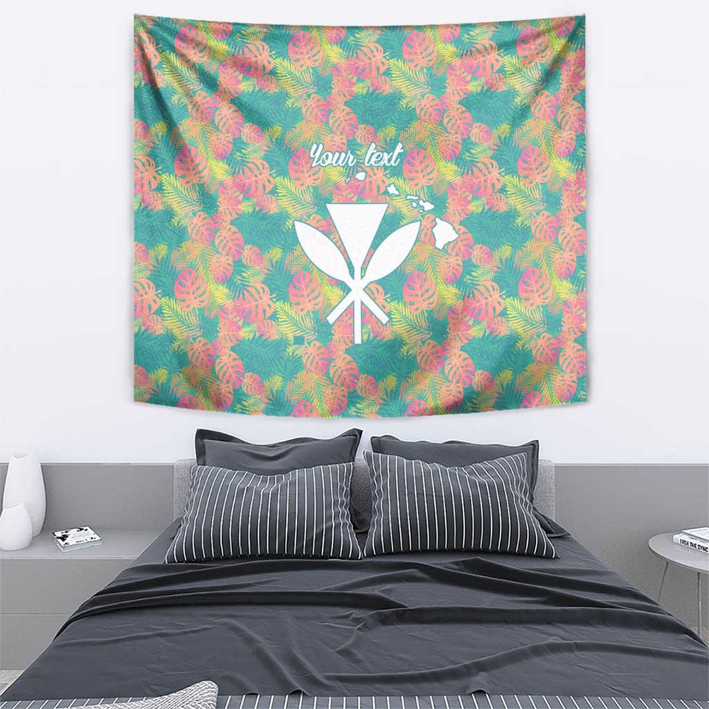 Seamless Hawaiian Quilt Pattern Tapestry Hawaii Culture Palm Leaf Tropical - Polynesian Pride