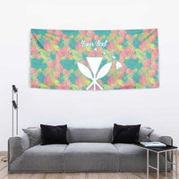 Seamless Hawaiian Quilt Pattern Tapestry Hawaii Culture Palm Leaf Tropical - Polynesian Pride