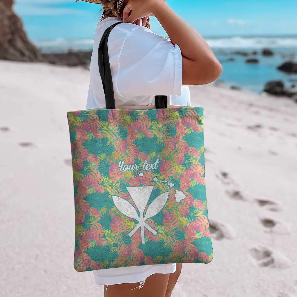 Seamless Hawaiian Quilt Pattern Tote Bag Hawaii Culture Palm Leaf Tropical - Polynesian Pride