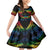 Tonga LGBT Family Matching Mermaid Dress and Hawaiian Shirt Love Is Love Ngatu Rainbow Water Color LT9 Daughter's Dress Black - Polynesian Pride