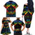 Tonga LGBT Family Matching Off Shoulder Long Sleeve Dress and Hawaiian Shirt Love Is Love Ngatu Rainbow Water Color LT9 - Polynesian Pride