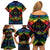 Tonga LGBT Family Matching Off Shoulder Short Dress and Hawaiian Shirt Love Is Love Ngatu Rainbow Water Color LT9 - Polynesian Pride