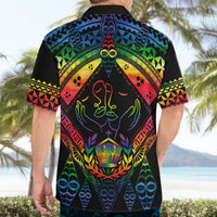 Tonga LGBT Hawaiian Shirt Love Is Love Ngatu Rainbow Water Color LT9 - Polynesian Pride