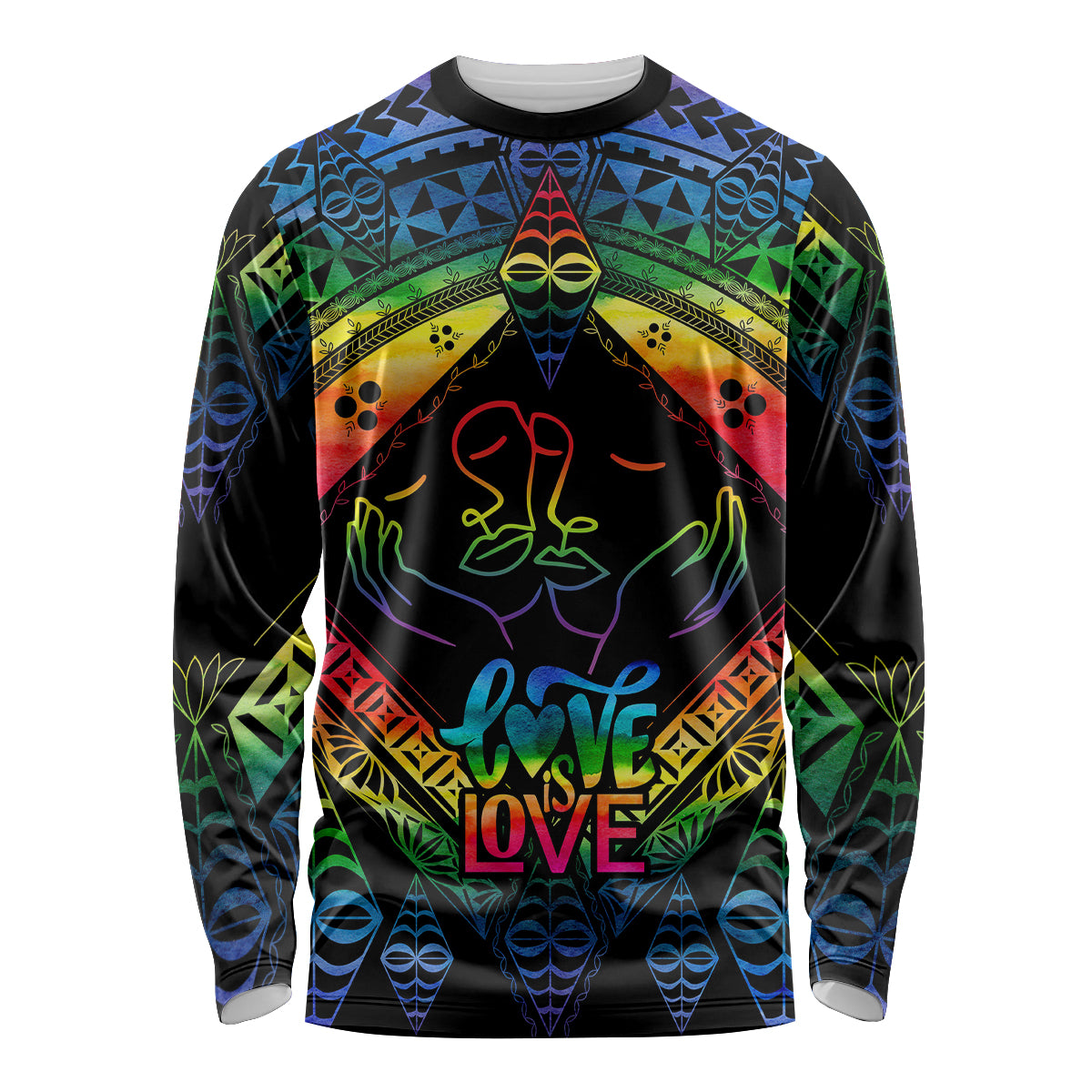 tonga-lgbt-long-sleeve-shirt-love-is-love-ngatu-rainbow-water-color