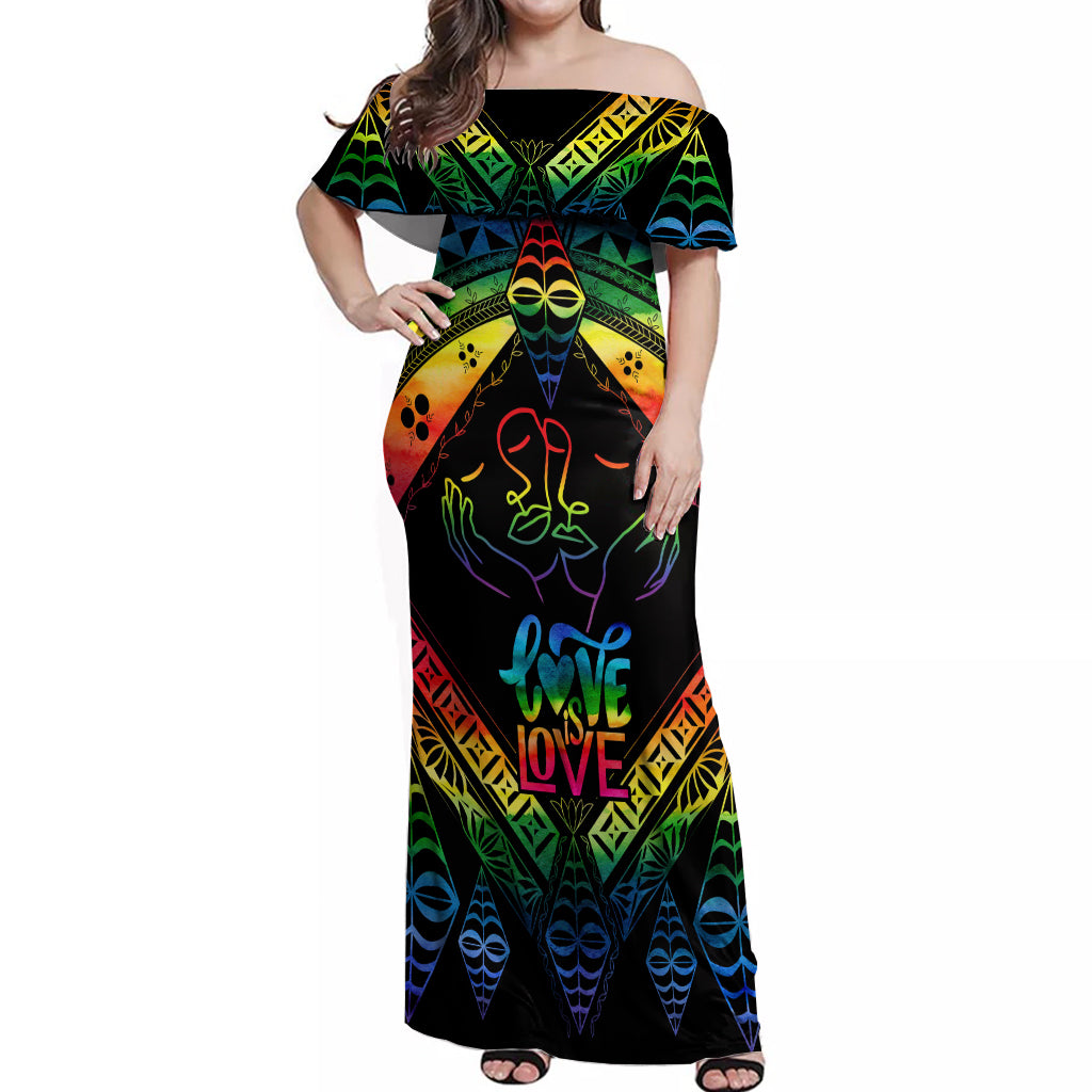 tonga-lgbt-off-shoulder-maxi-dress-love-is-love-ngatu-rainbow-water-color