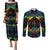 personalised-tonga-lgbt-couples-matching-puletasi-dress-and-long-sleeve-button-shirts-love-is-love-ngatu-rainbow-water-color