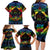 Personalised Tonga LGBT Family Matching Long Sleeve Bodycon Dress and Hawaiian Shirt Love Is Love Ngatu Rainbow Water Color LT9 - Polynesian Pride