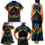 Personalised Tonga LGBT Family Matching Tank Maxi Dress and Hawaiian Shirt Love Is Love Ngatu Rainbow Water Color LT9 - Polynesian Pride