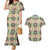 Seamless Pattern Maile and Pikake Lei Couples Matching Mermaid Dress and Hawaiian Shirt Squares Maile Leaf - Polynesian Pride