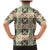 Seamless Pattern Maile and Pikake Lei Family Matching Mermaid Dress and Hawaiian Shirt Squares Maile Leaf - Polynesian Pride