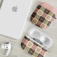 Seamless Pattern Pikake Lei AirPods Case Floral Squares Pikake LT9 - Polynesian Pride