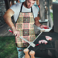 Seamless Pattern Pikake Lei Apron Floral Squares Pikake LT9 - Polynesian Pride