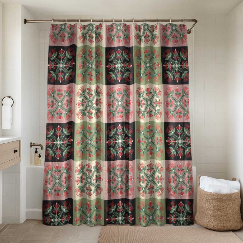 Seamless Pattern Pikake Lei Bathroom Set Floral Squares Pikake - Polynesian Pride