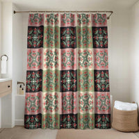 Seamless Pattern Pikake Lei Bathroom Set Floral Squares Pikake - Polynesian Pride