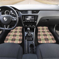 Seamless Pattern Pikake Lei Car Mats Floral Squares Pikake - Polynesian Pride