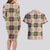 Seamless Pattern Pikake Lei Couples Matching Long Sleeve Bodycon Dress and Hawaiian Shirt Floral Squares Pikake - Polynesian Pride