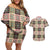 Seamless Pattern Pikake Lei Couples Matching Off Shoulder Short Dress and Hawaiian Shirt Floral Squares Pikake - Polynesian Pride