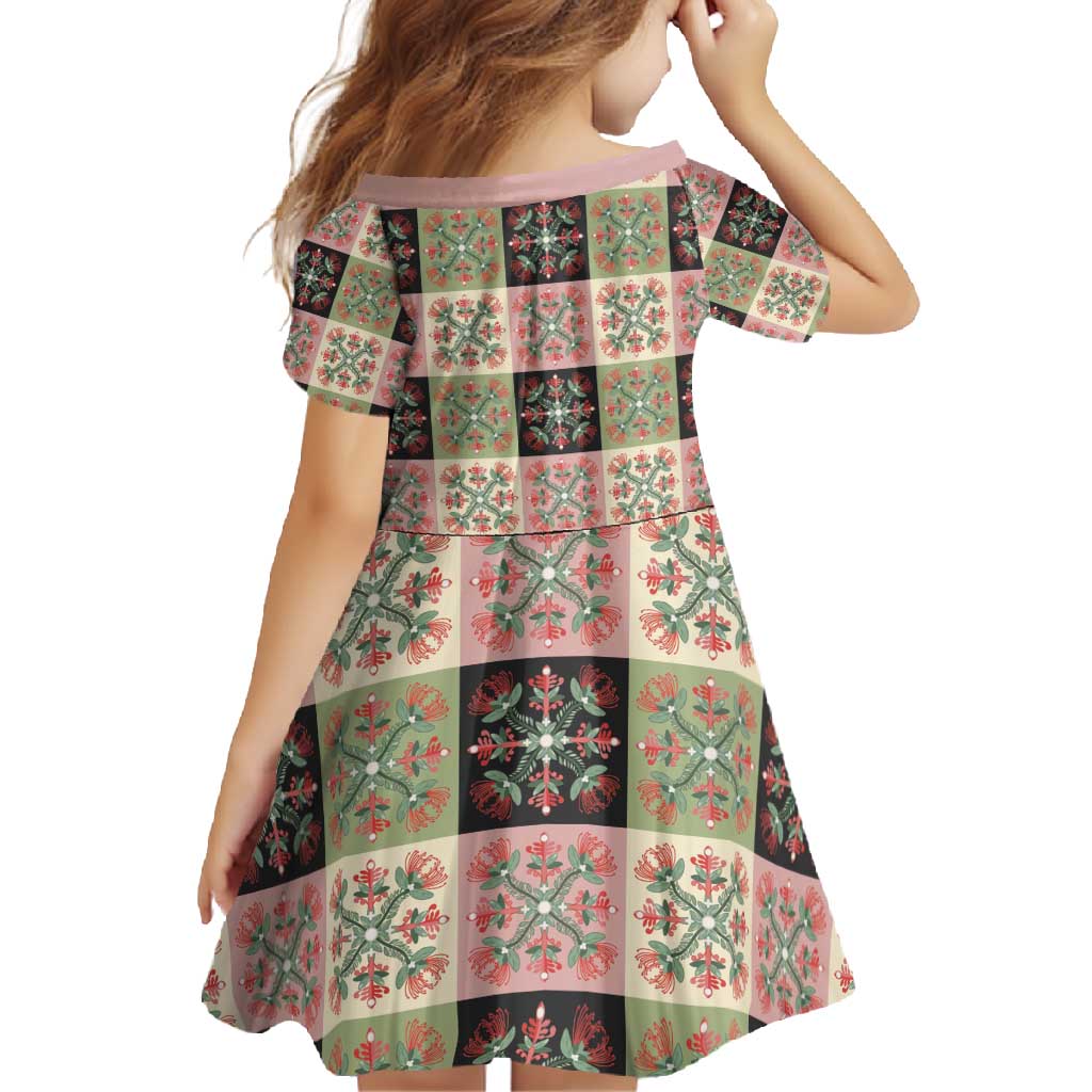 Seamless Pattern Pikake Lei Family Matching Off Shoulder Maxi Dress and Hawaiian Shirt Floral Squares Pikake - Polynesian Pride