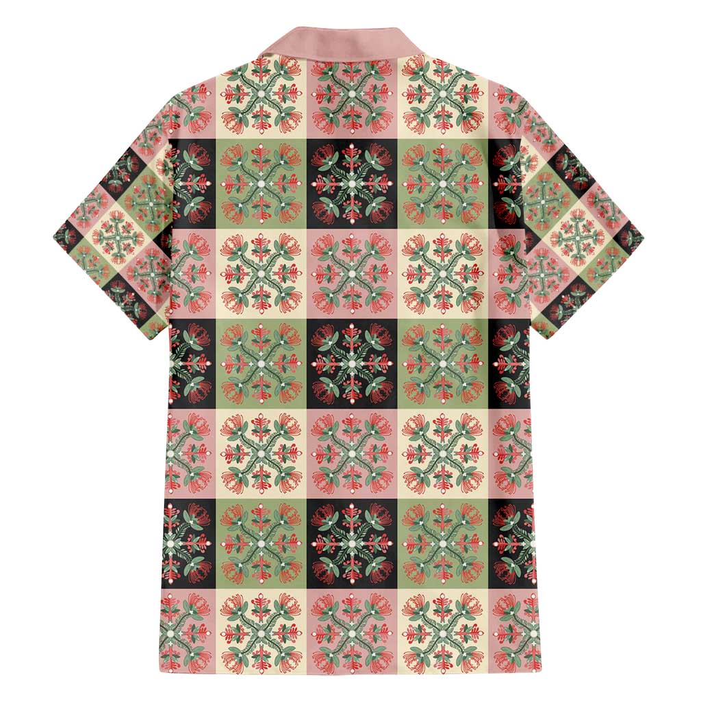 Seamless Pattern Pikake Lei Family Matching Puletasi and Hawaiian Shirt Floral Squares Pikake LT9 - Polynesian Pride