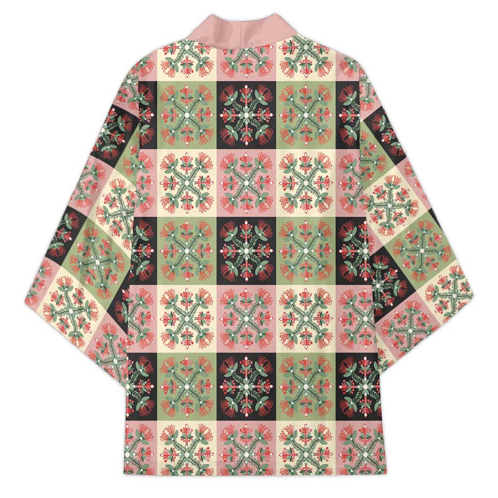 Seamless Pattern Pikake Lei Kimono Floral Squares Pikake - Polynesian Pride