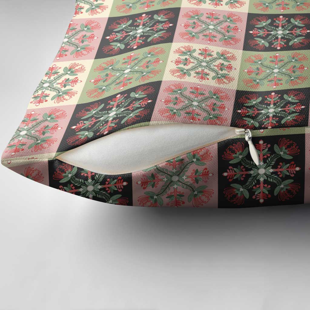 Seamless Pattern Pikake Lei Pillow Cover Floral Squares Pikake - Polynesian Pride