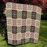 Seamless Pattern Pikake Lei Quilt Floral Squares Pikake - Polynesian Pride