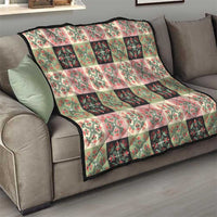 Seamless Pattern Pikake Lei Quilt Floral Squares Pikake - Polynesian Pride