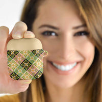 Seamless Pattern Puakenikeni and Kalo AirPods Case LT9 - Polynesian Pride