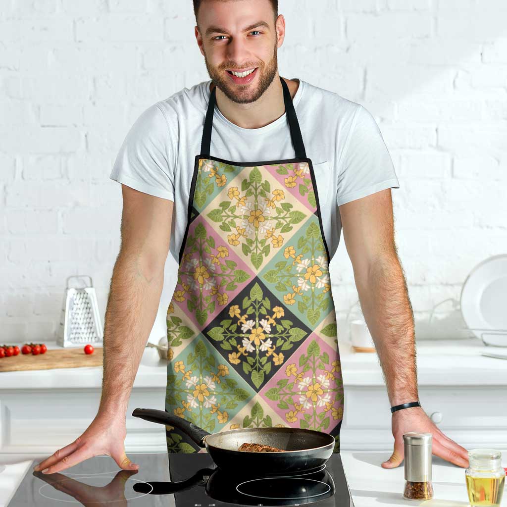 Seamless Pattern Puakenikeni and Kalo Apron LT9 - Polynesian Pride