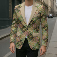 Seamless Pattern Puakenikeni and Kalo Blazer LT9 - Polynesian Pride