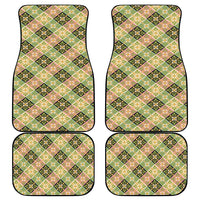 Seamless Pattern Puakenikeni and Kalo Car Mats LT9 - Polynesian Pride