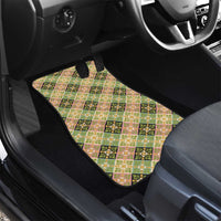 Seamless Pattern Puakenikeni and Kalo Car Mats LT9 - Polynesian Pride