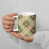 Seamless Pattern Puakenikeni and Kalo Ceramic Mug LT9 - Polynesian Pride