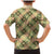 Seamless Pattern Puakenikeni and Kalo Family Matching Mermaid Dress and Hawaiian Shirt - Polynesian Pride