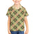 Seamless Pattern Puakenikeni and Kalo Family Matching Short Sleeve Bodycon Dress and Hawaiian Shirt - Polynesian Pride