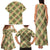 Seamless Pattern Puakenikeni and Kalo Family Matching Tank Maxi Dress and Hawaiian Shirt - Polynesian Pride
