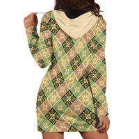 Seamless Pattern Puakenikeni and Kalo Hoodie Dress - Polynesian Pride