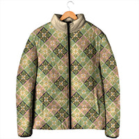Seamless Pattern Puakenikeni and Kalo Padded Jacket LT9 - Polynesian Pride