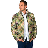 Seamless Pattern Puakenikeni and Kalo Padded Jacket LT9 - Polynesian Pride
