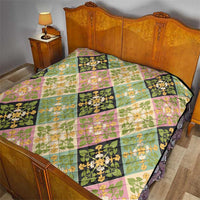 Seamless Pattern Puakenikeni and Kalo Quilt - Polynesian Pride